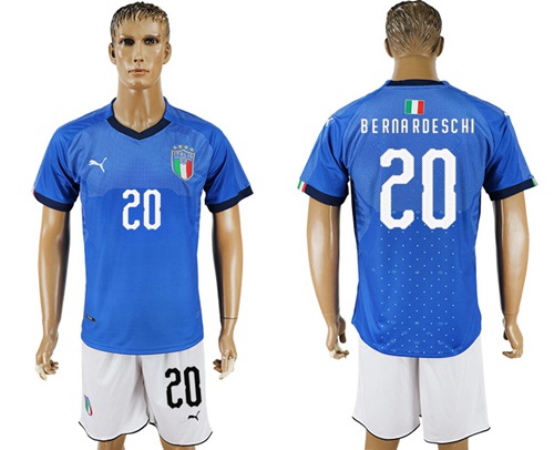 Italy #20 Berna Rdeschi Home Soccer Country Jersey